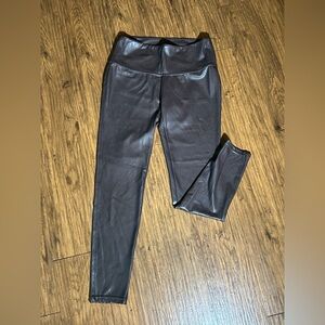 Faux leather leggings